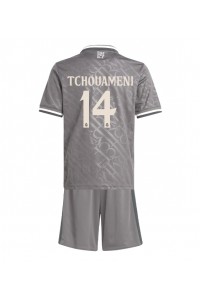 Real Madrid Aurelien Tchouameni #14 Babytruitje 3e tenue Kind 2024-25 Korte Mouw (+ Korte broeken)